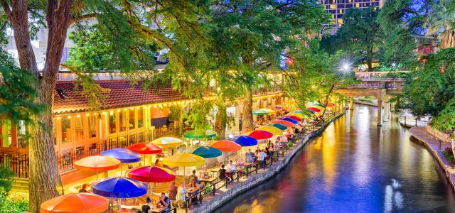 San Antonio, Texas, USA on the River Walk